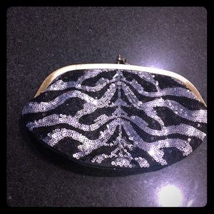 Sparkly night clutch.