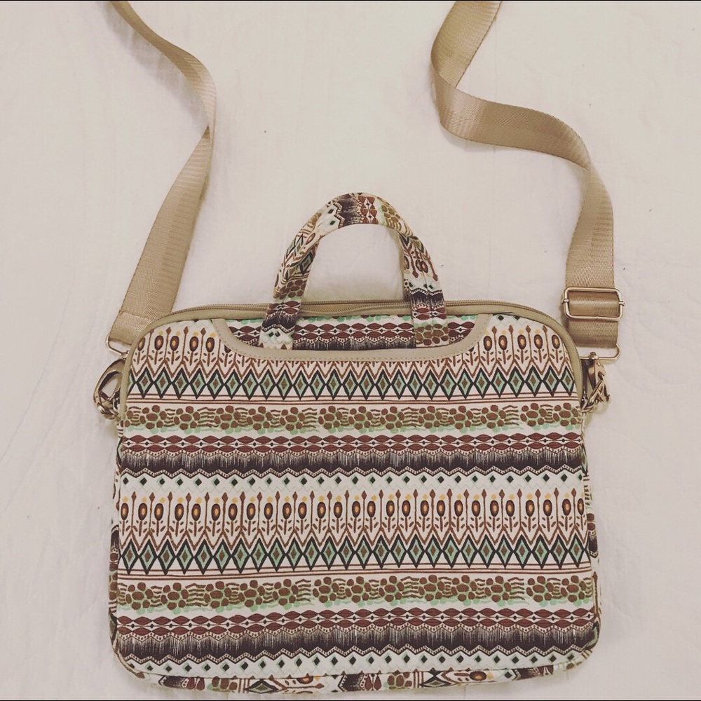 J-Bonest //Aztec print //14.1 inch // laptop bag
