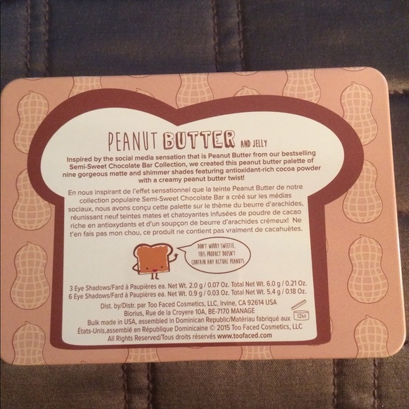 HP! 1 LEFT! TOO FACED PEANUT BUTTER JELLY PALETTE - Picture 5 of 5