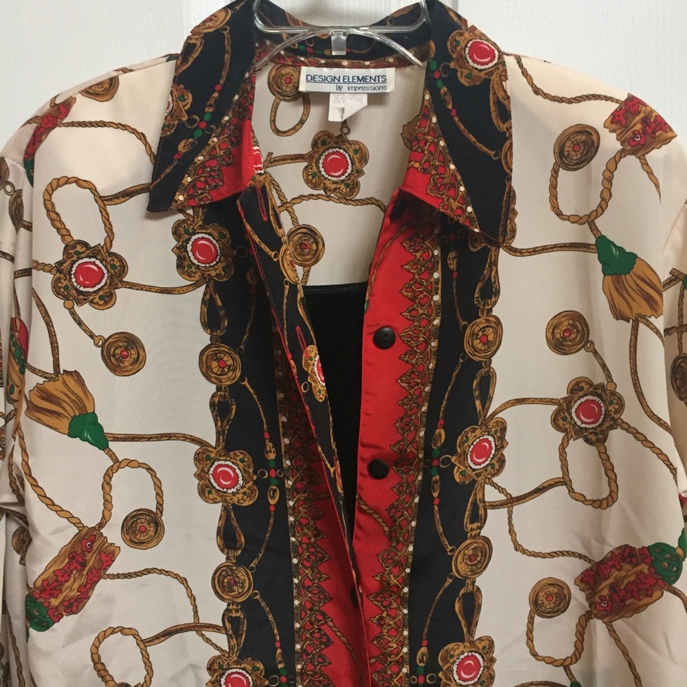 Holiday tunic blouse