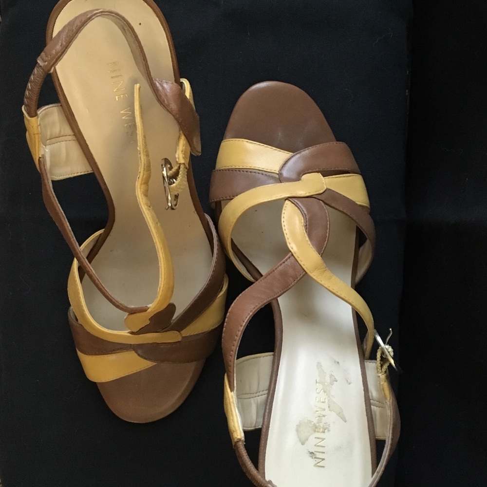 Nine West strappy heels.