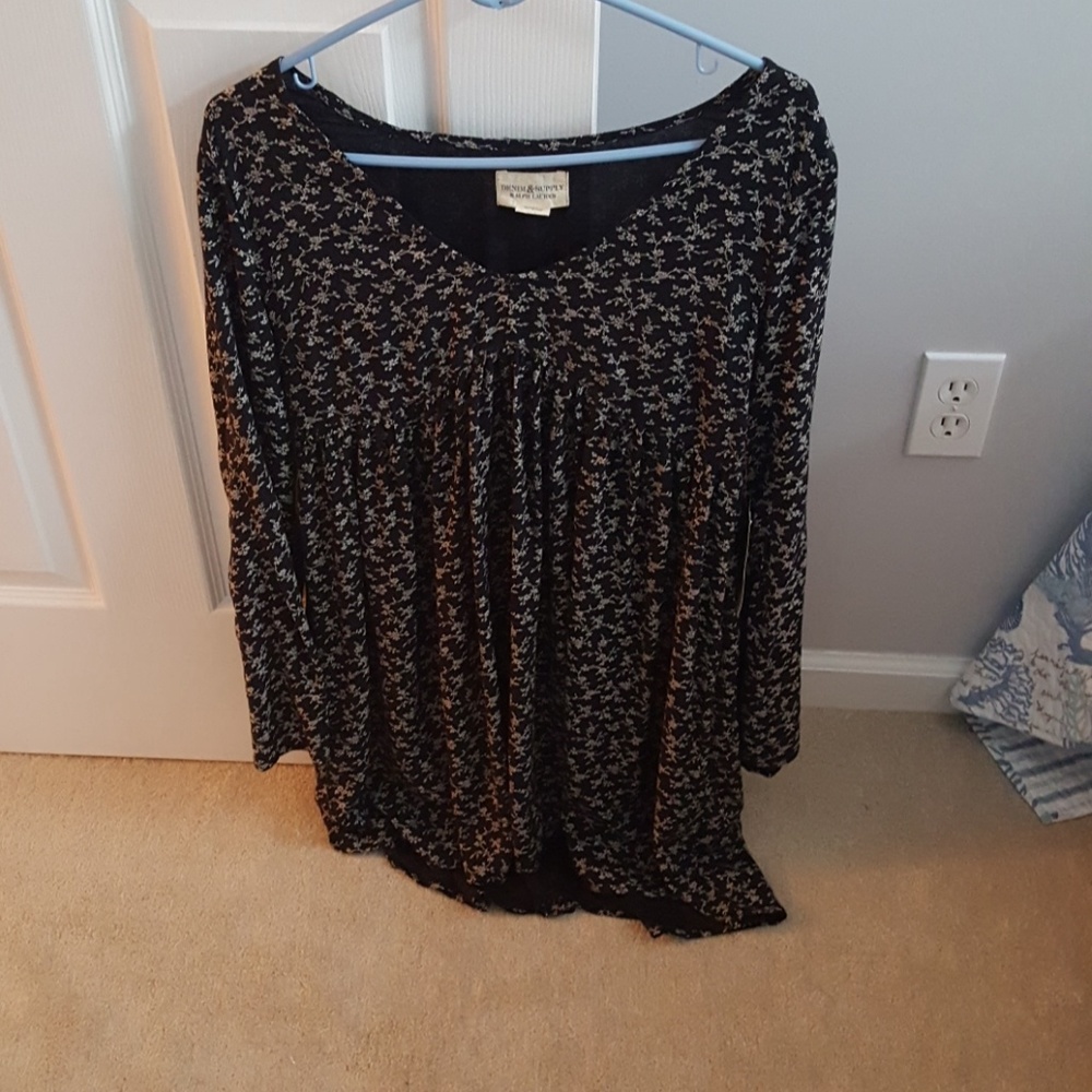 D&S Ralph Lauren Bell-sleeved Dress