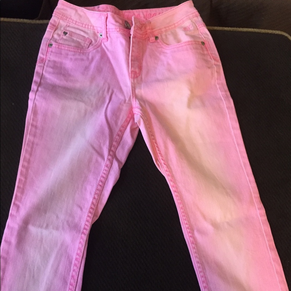 Girls pink jeans NWOT