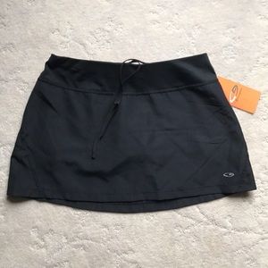 Black Tennis Skort w/attaching Shorts underneath,  Low-Rise