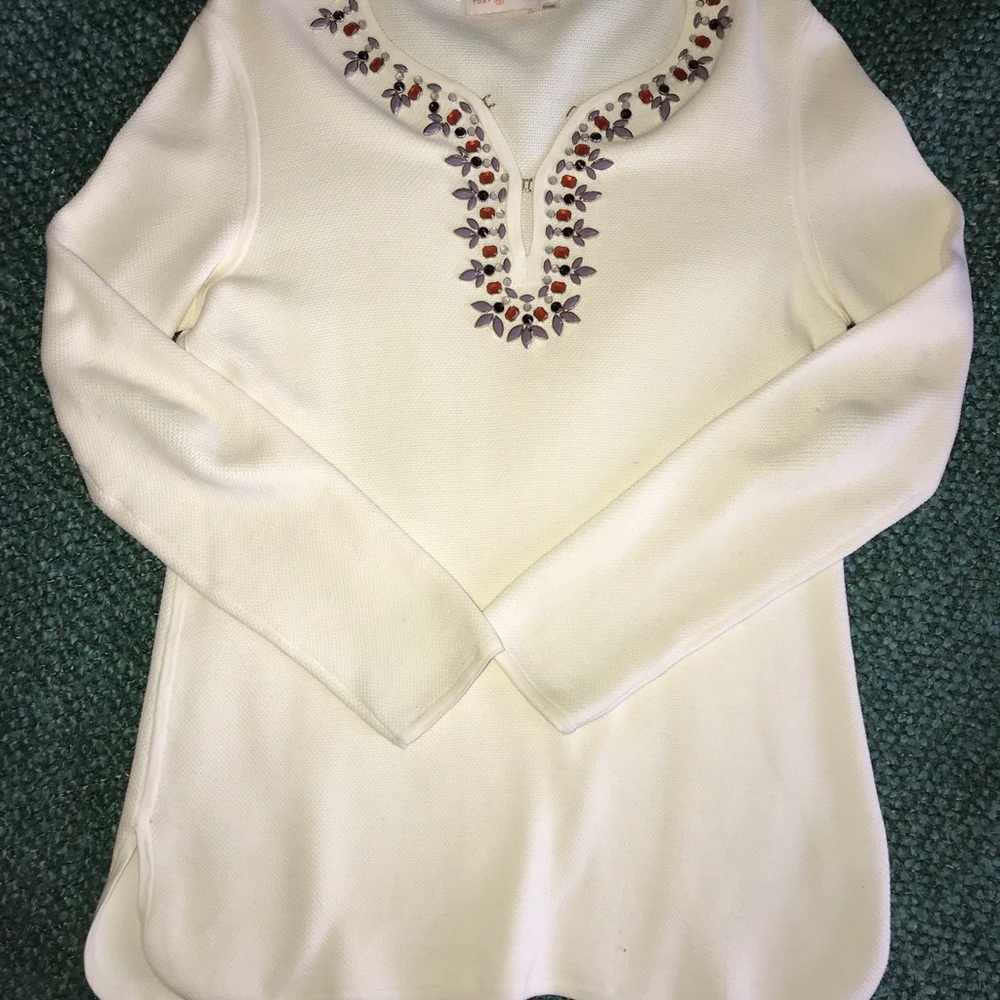 Tory Burch embellished sweater ✨