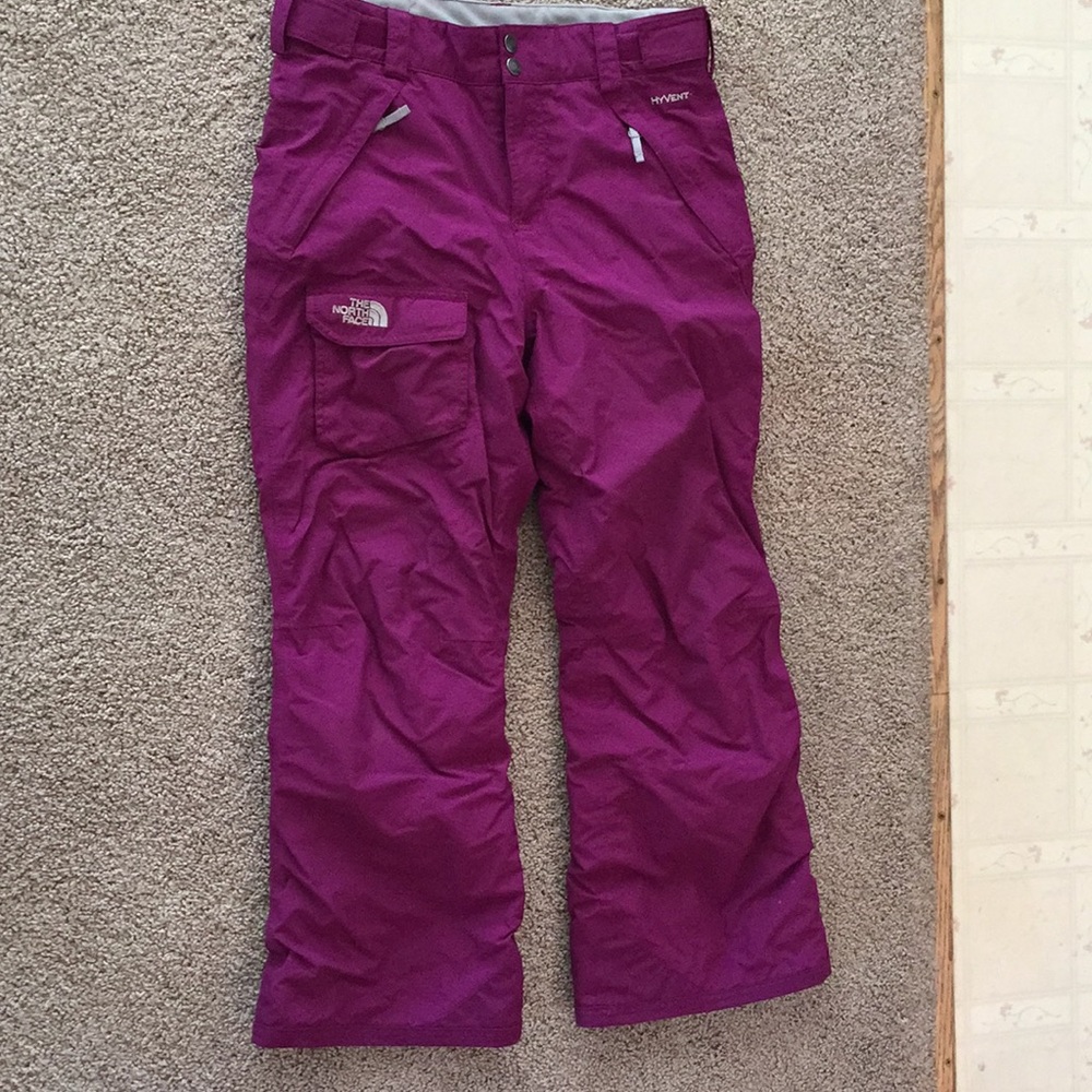 North face Hyvent purple snow pants