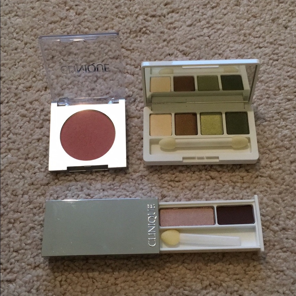 Clinique blush and eye shadow assortment
