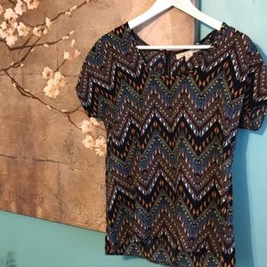 Flowy tribal patterned top