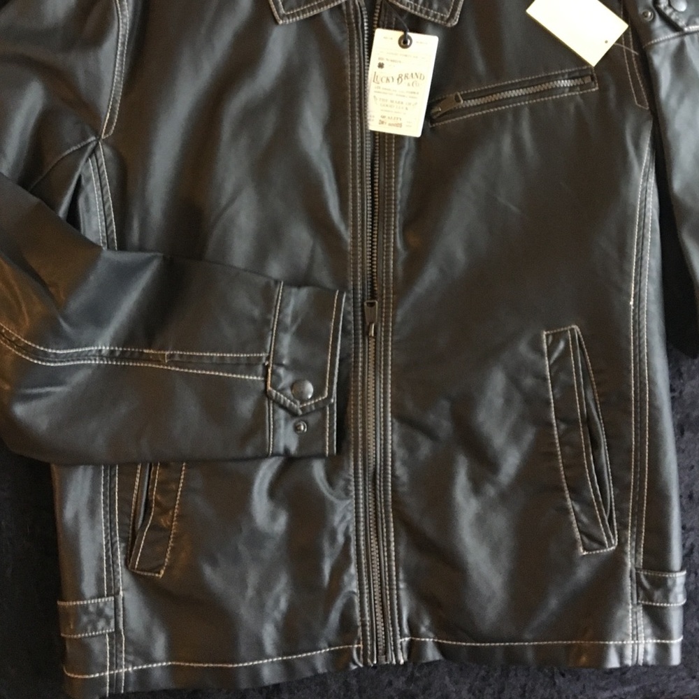 🆕Lucky Brand 🍀Faux Leather Jacket - SALE!!! - Picture 8 of 8