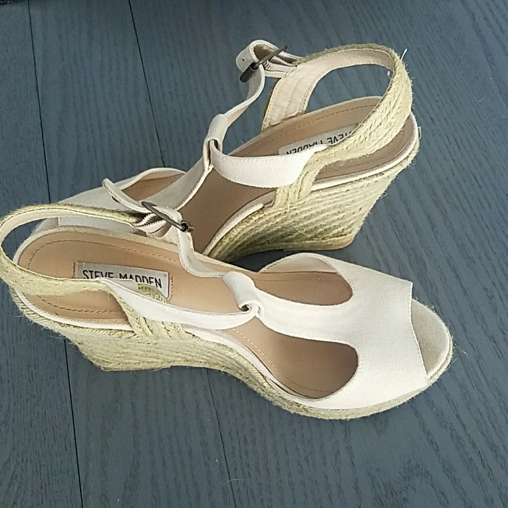 Steve Madden wedge espadrille sandals