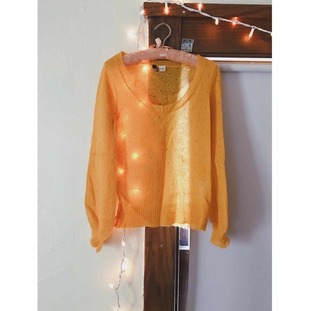 Yellow Lightweight H&M Divided Sweater