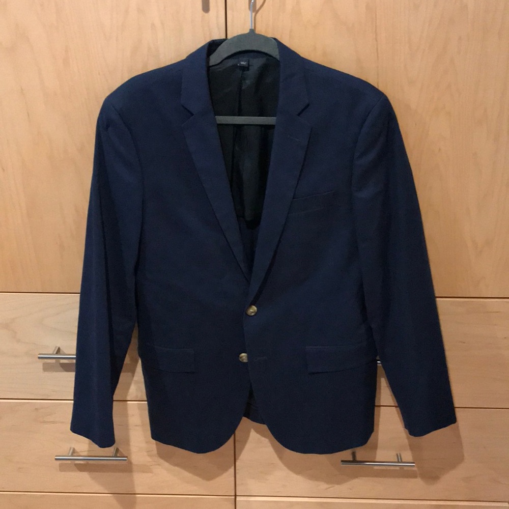 J Crew navy blue blazer, Thompson