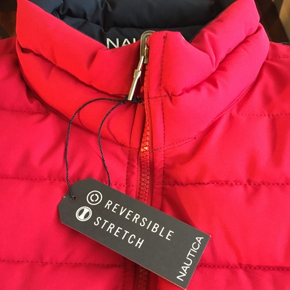 🆕 Nautica REVERSIBLE Winter Coat❄️ Blue & Red!! - Picture 6 of 7