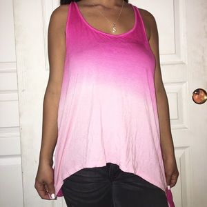 Hot Pink Ombré Tank Top