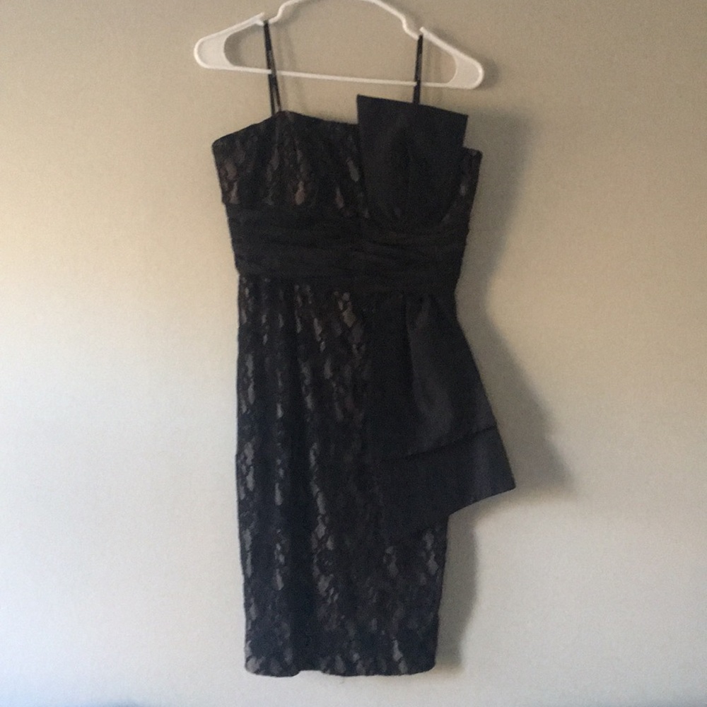 Maggie London black Bow cocktail dress