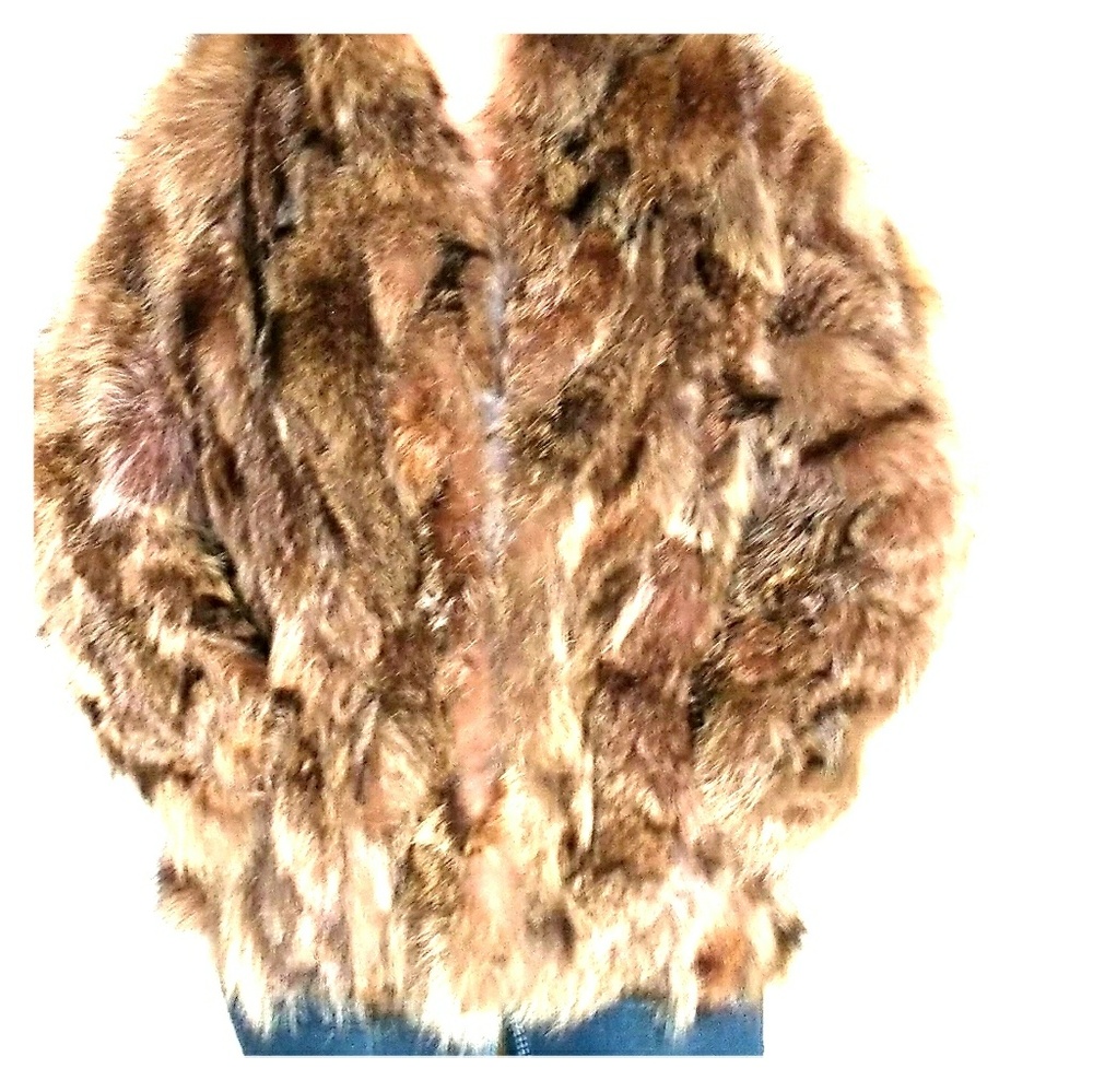 Authentic Jacques Saint Laurent  fox fur coat