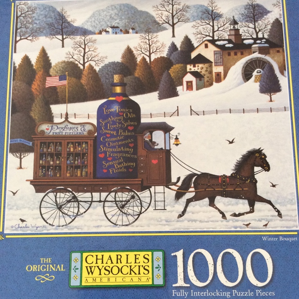 1998 Charles Wysocki Collectible Jigsaw Puzzle.