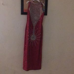 Beaded glittering dress