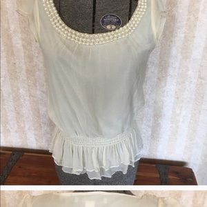 Blouse with Pearl detailing