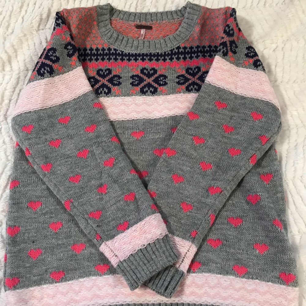 Poof Girl, Girls Patterned Sweater