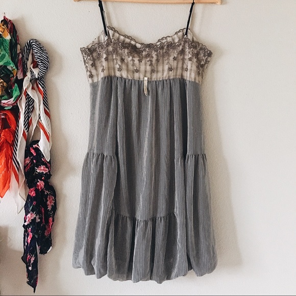 Cop Copine Spaghetti Strap Dress Ruffle Detail - Picture 4 of 8