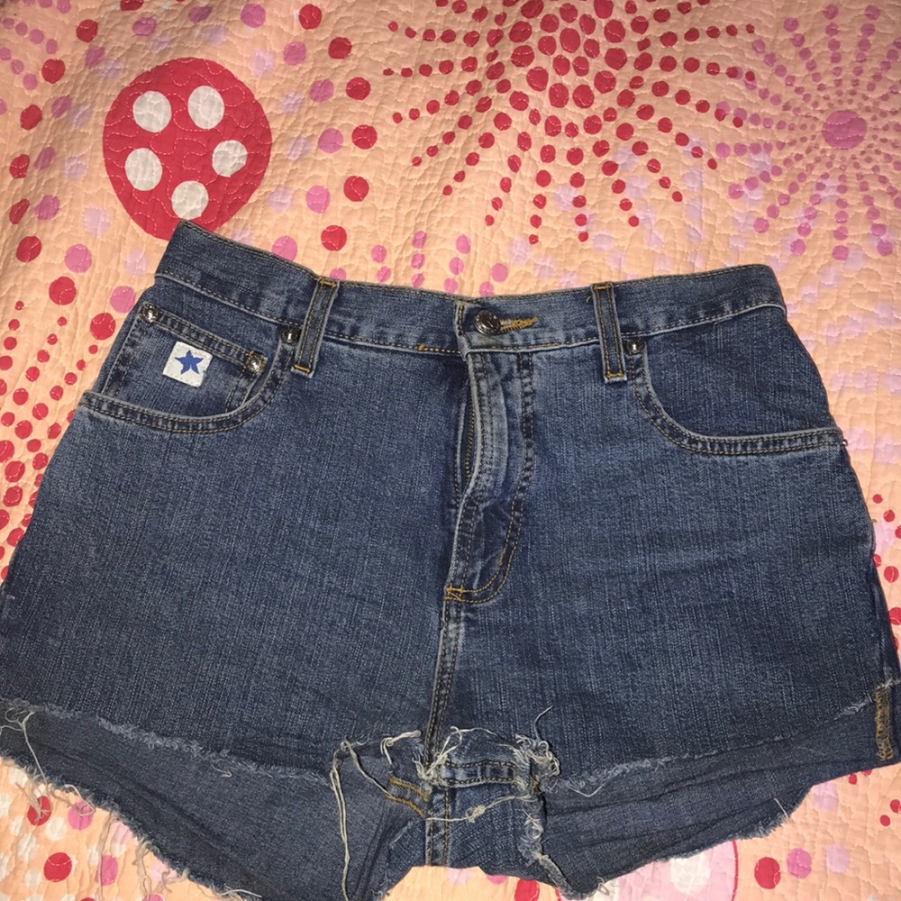 Size 5 high waisted denim jeans shorts