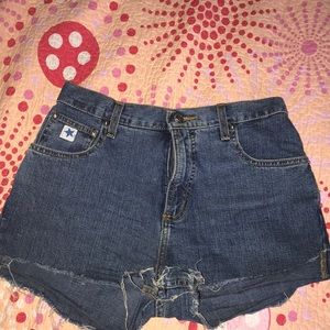 Size 5 high waisted denim jeans shorts