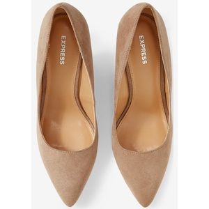 NWOB. Express nude wedges.