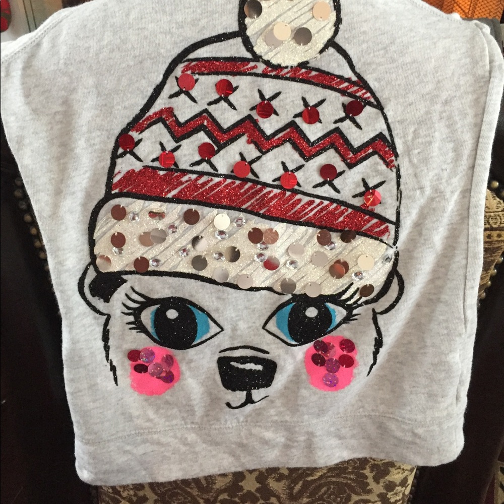 Girls holiday justice shirt