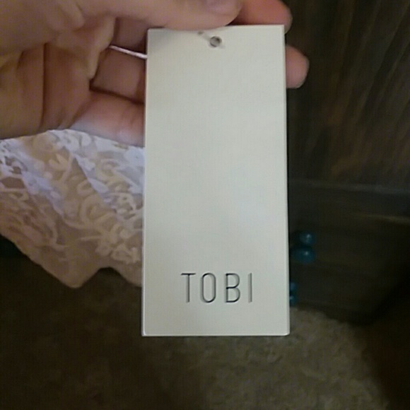 Tobi short sleeve lace deep v neck dress peach - Picture 5 of 5