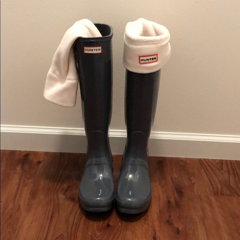 HUNTER boots and boot socks