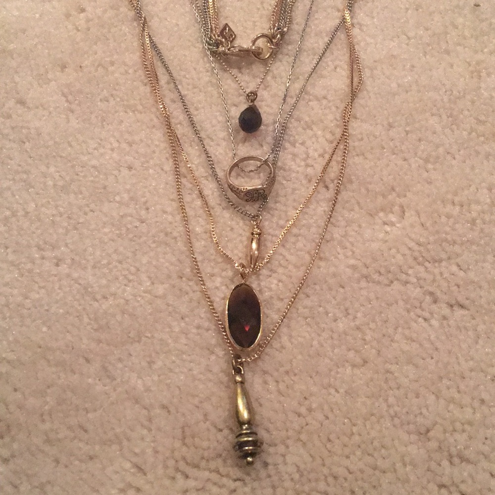 Banana Republic five layered necklace.