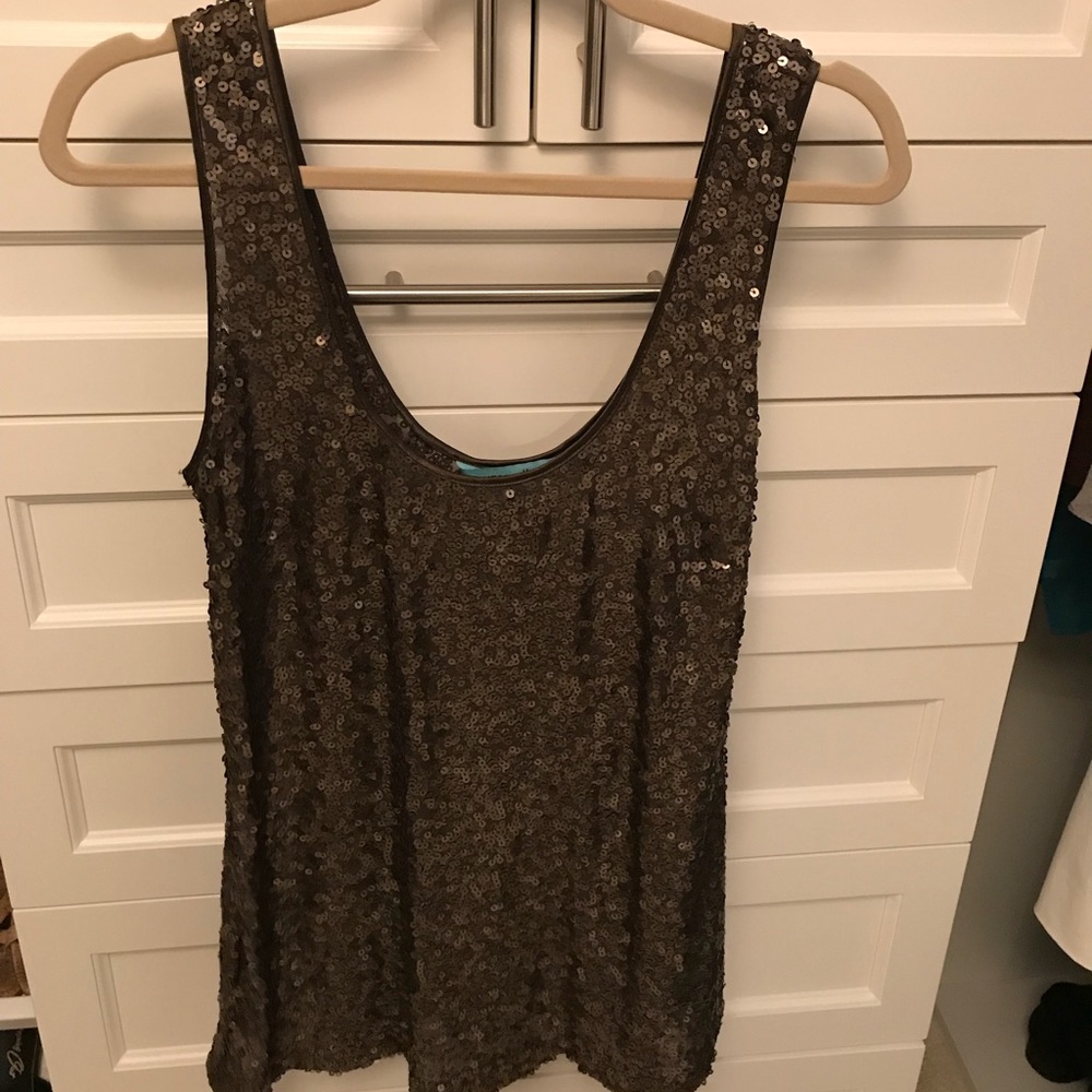 Sequined tank
