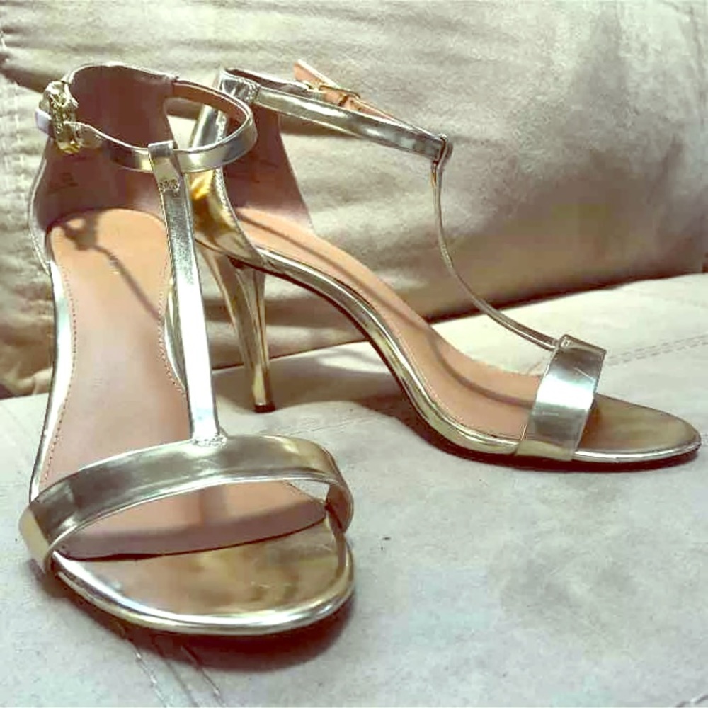 Calvin Klein Gold Heels