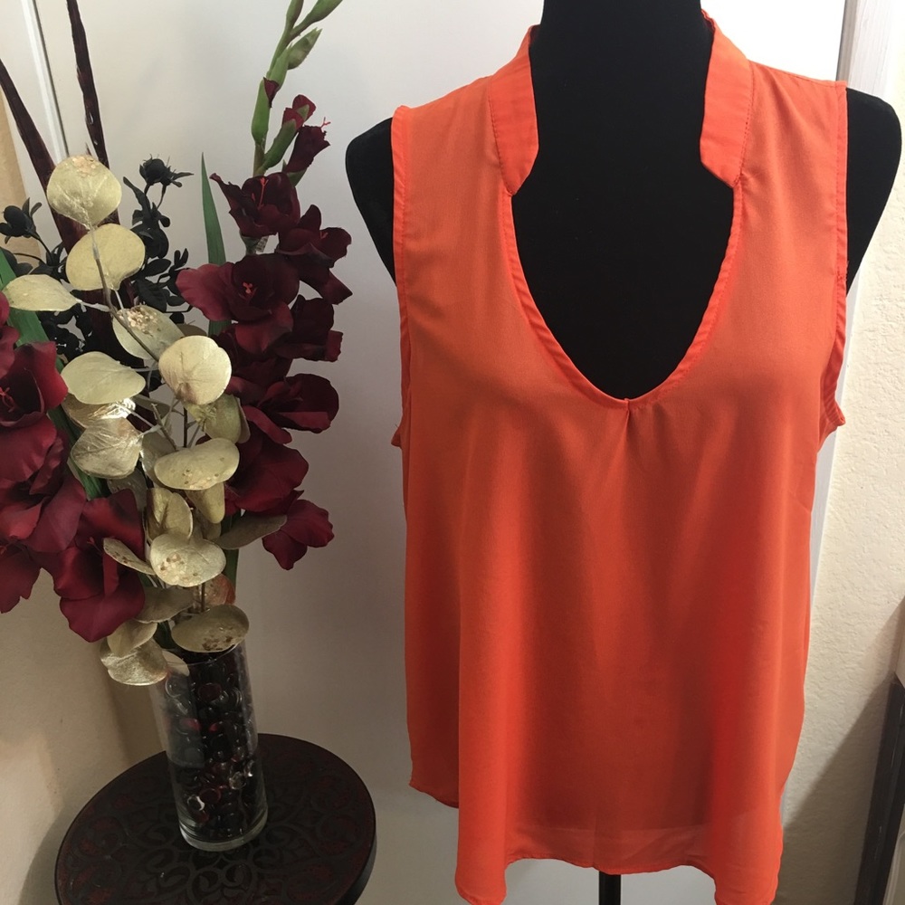 🎉Host Pick🎉 🖤Orange Sexy Blouse🖤