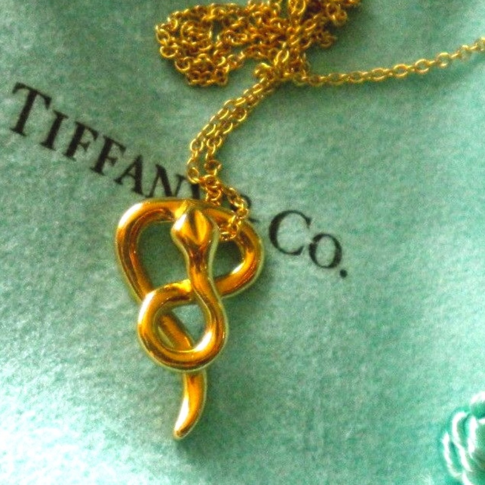 SOLD Tiffany & Co. ELSA PERETTI Snake Pendant 18k