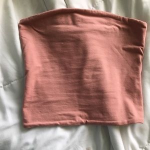 Salmon colored Brandy Melville tube top
