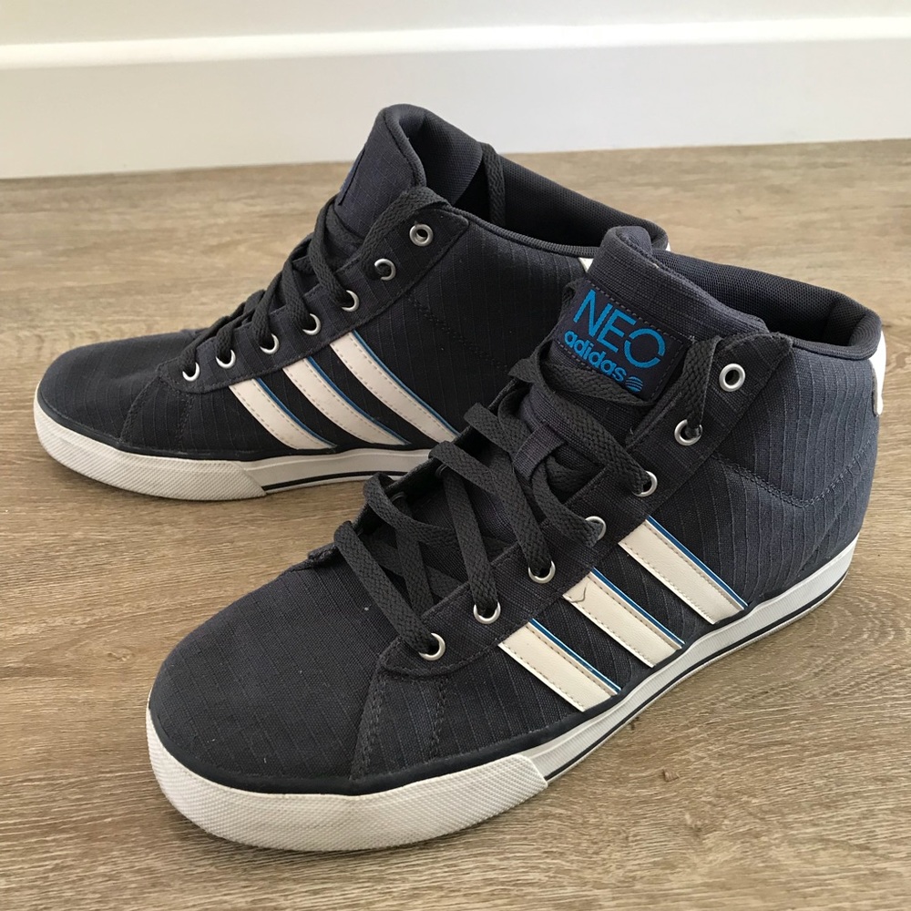 Men’s Neo Adidas Blue and White Sz 10.5