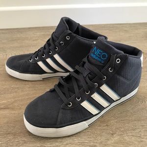 Men’s Neo Adidas Blue and White Sz 10.5