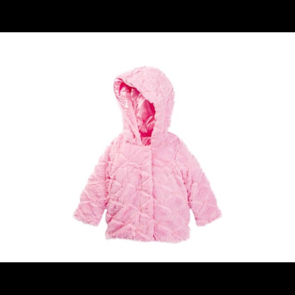 NWT London Fog light pink reversible jacket 2T