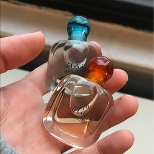 TWO travel giorgio armani aqua perfumes