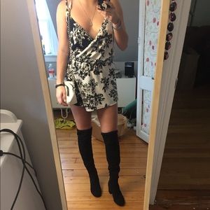 Urban Outfitters B&W Floral Romper.