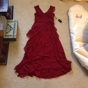 red formal dress