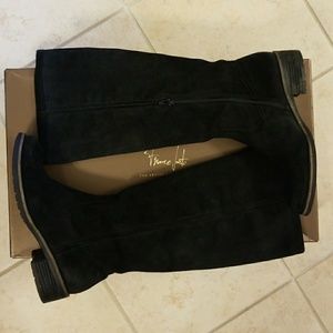 Franco Sarto black wash suede boots size 7