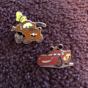 Lighting McQueen and Tow Mater Disney Pins