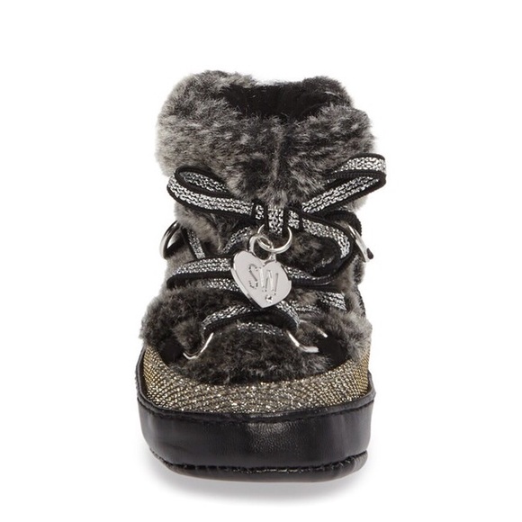 Stuart Weitzman Faux Fur Snow Boot (Baby) - Picture 3 of 6