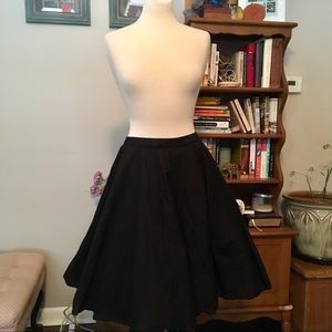 anthropologie • 4-layer black circle skirt • small