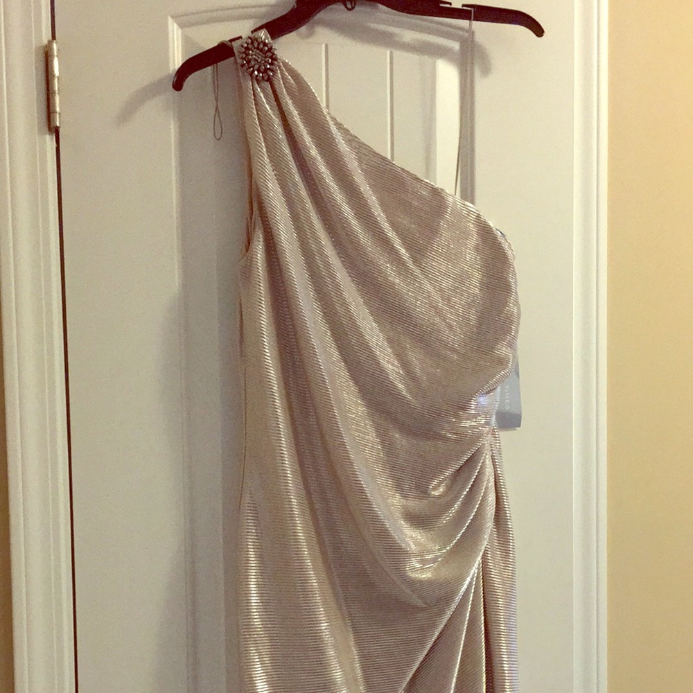 One shoulder London Times Dress