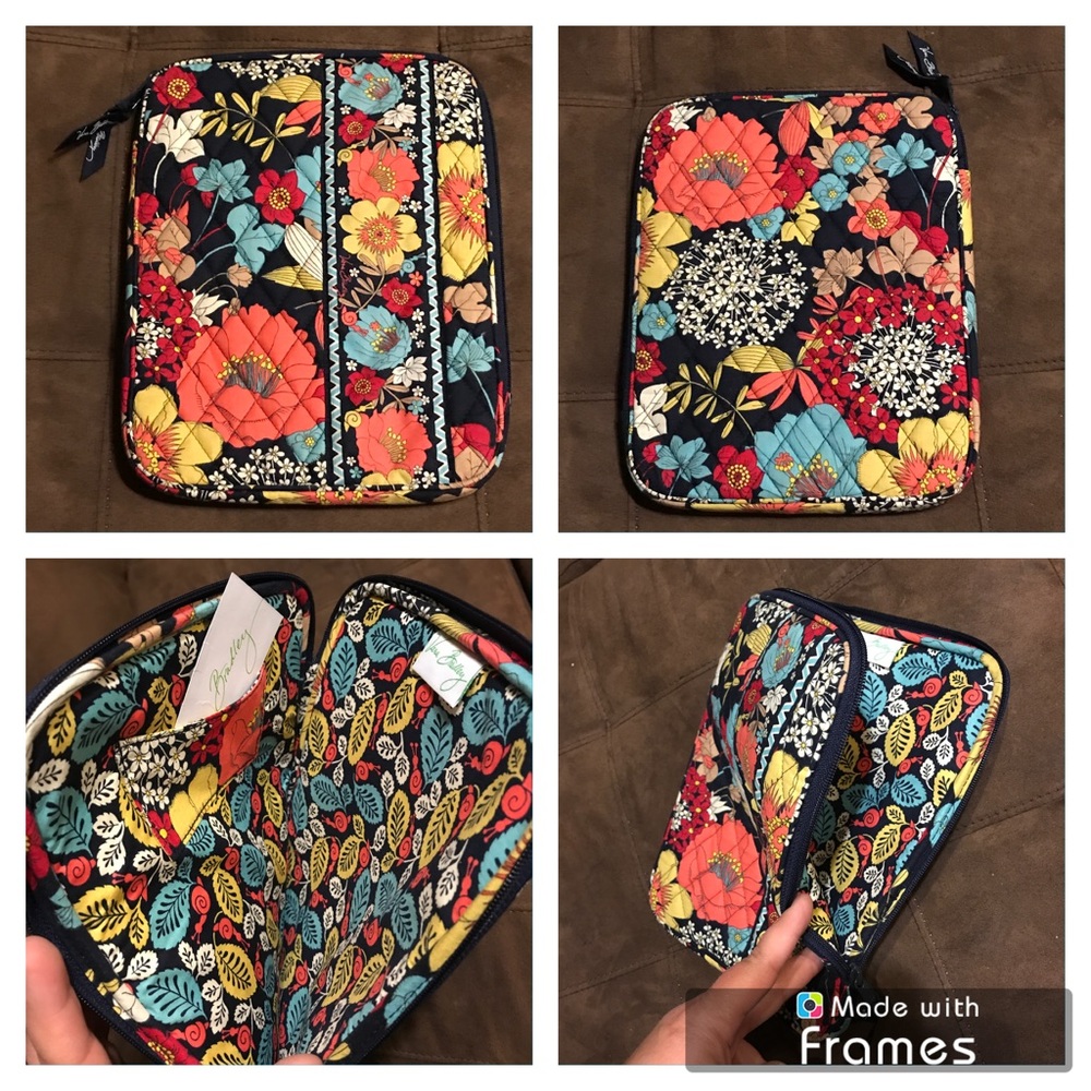 Vera Bradley floral happy snails tablet soft case