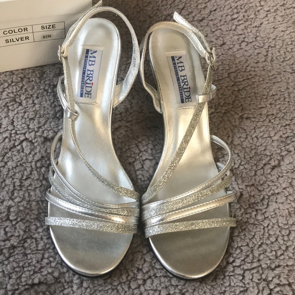 MB Bride Silver Heels - Picture 2 of 5